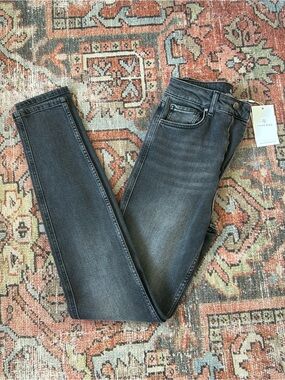 Anine Bing Dark Gray Skinny Jeans